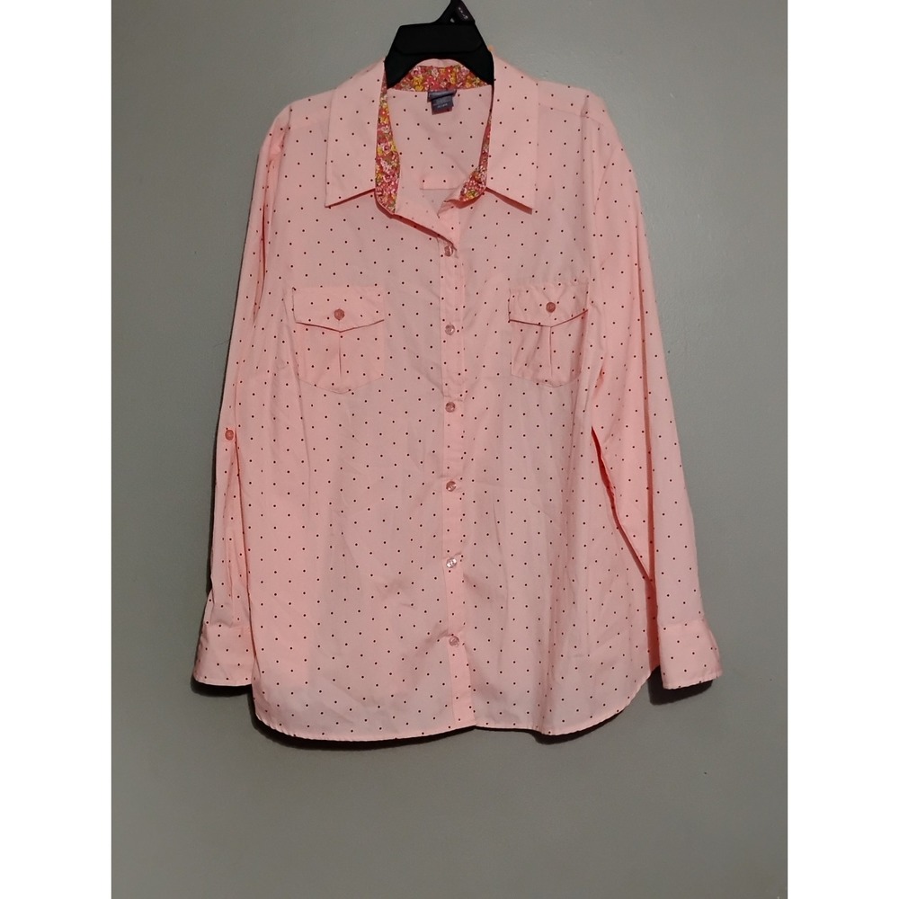 Laura Scott Women's Woven Shirt Sears Size 16/18w